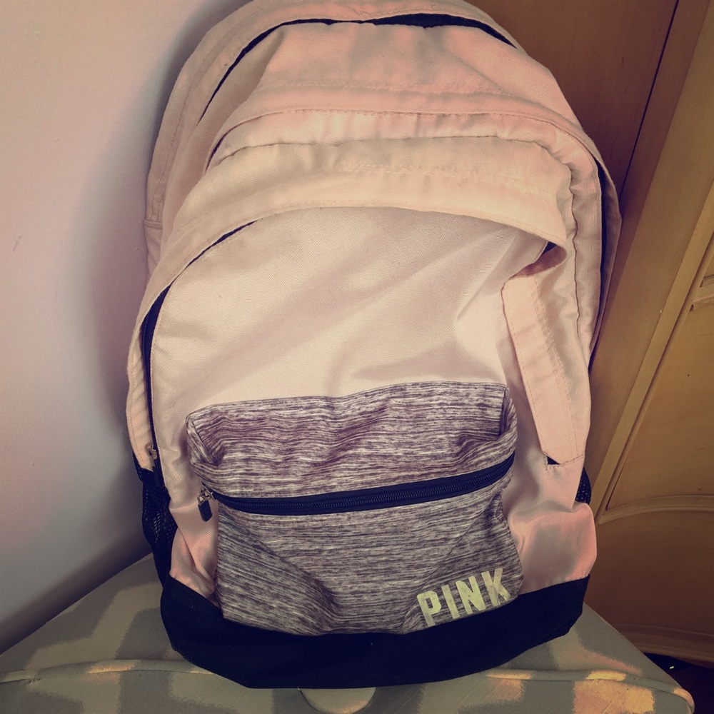 PINK back pack in pastel pink